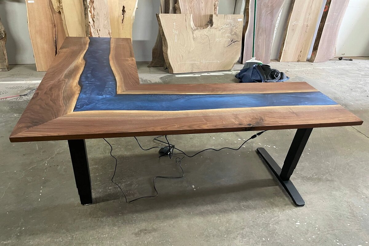 What Is the Process of Making an Epoxy River Table?