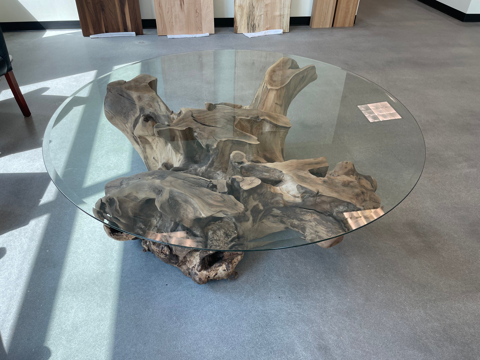 Black Walnut Epoxy Casted Conference Table 120 - KC Custom Hardwoods