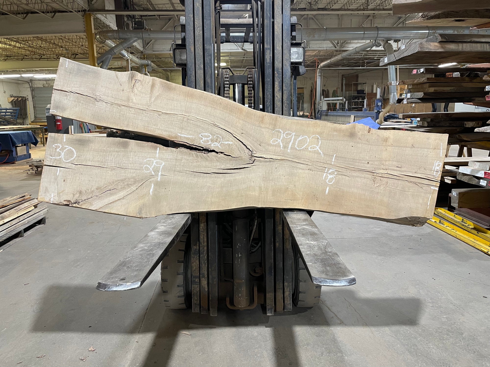 Rock Maple - (2902) 82" L x 18-30" W x 2.25" T