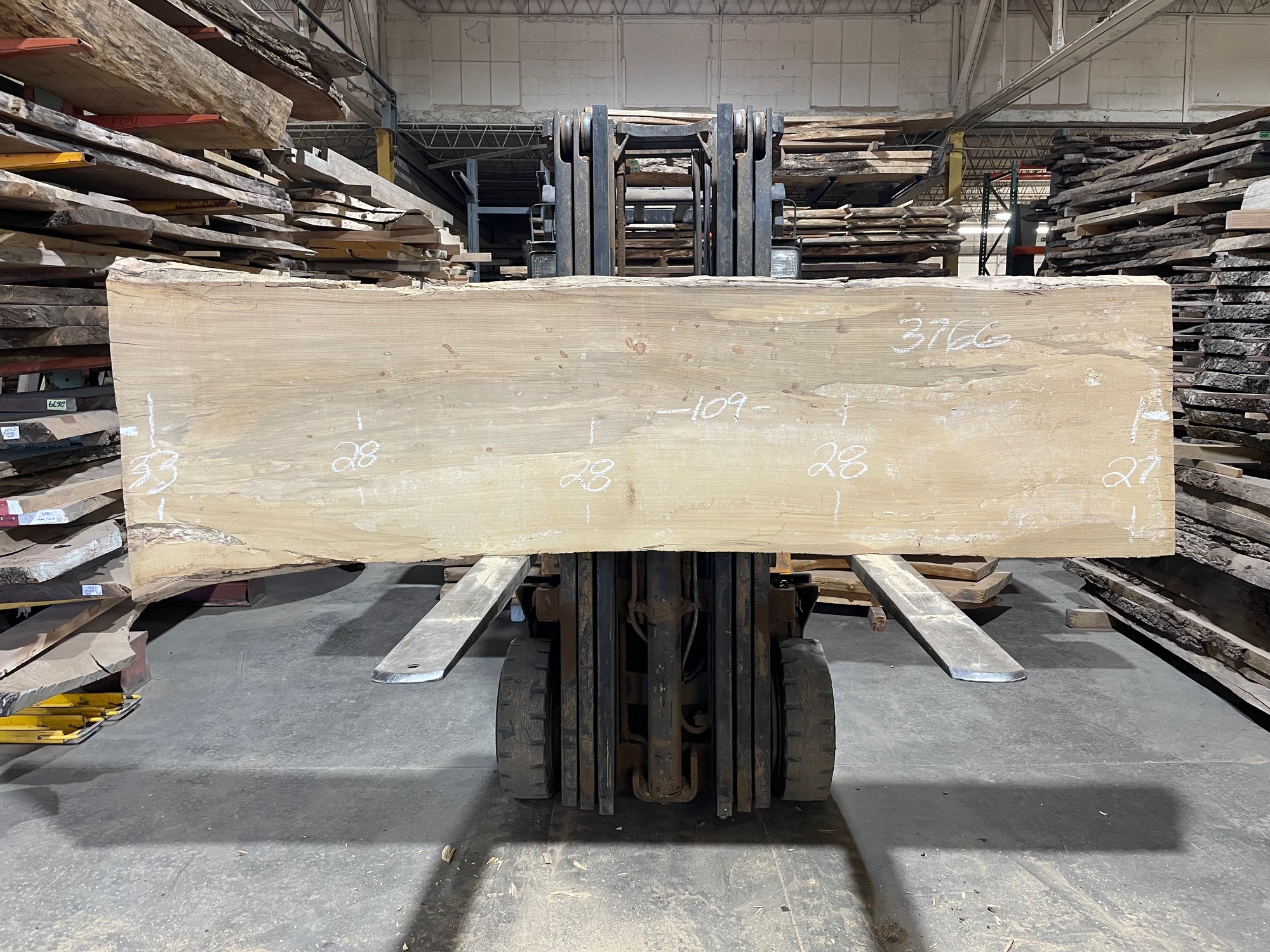 Siberian Elm (3766)  109” L x 27-33” W x 3” T