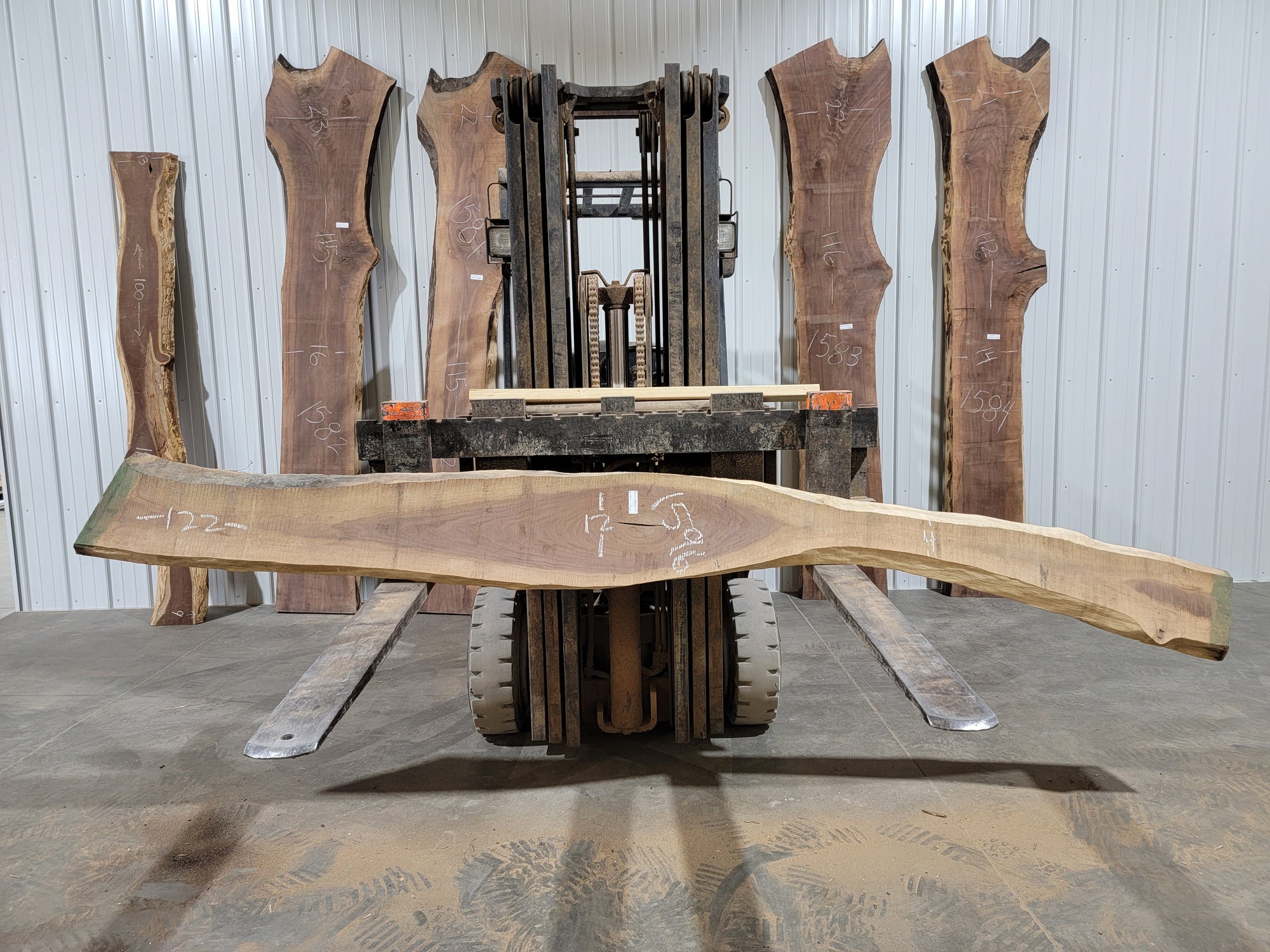 Black Walnut (1596) 122” L X 4-12” W X 1.5” T