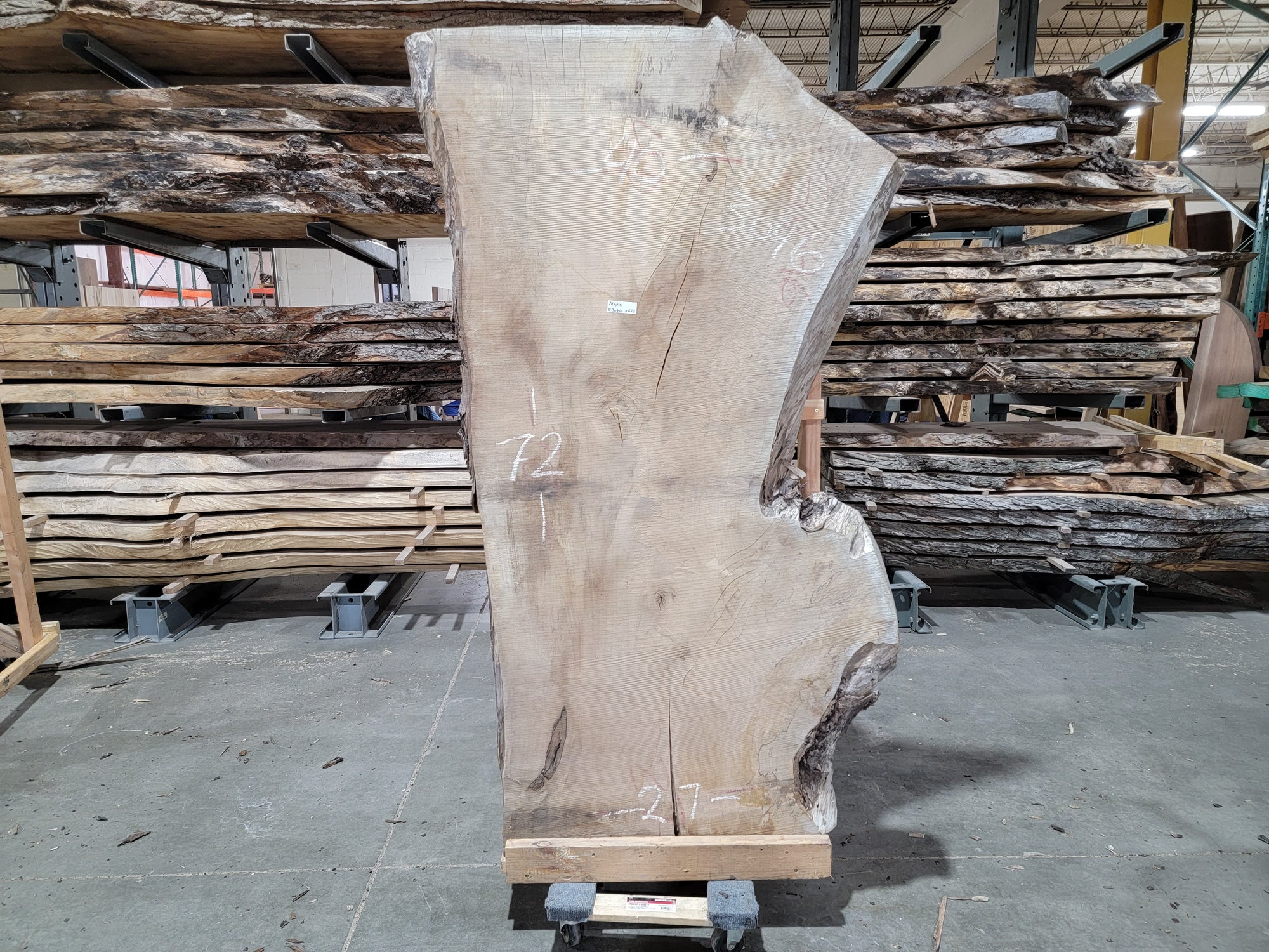 Maple (3046) 72" L x 27-40" W x 2.5" T