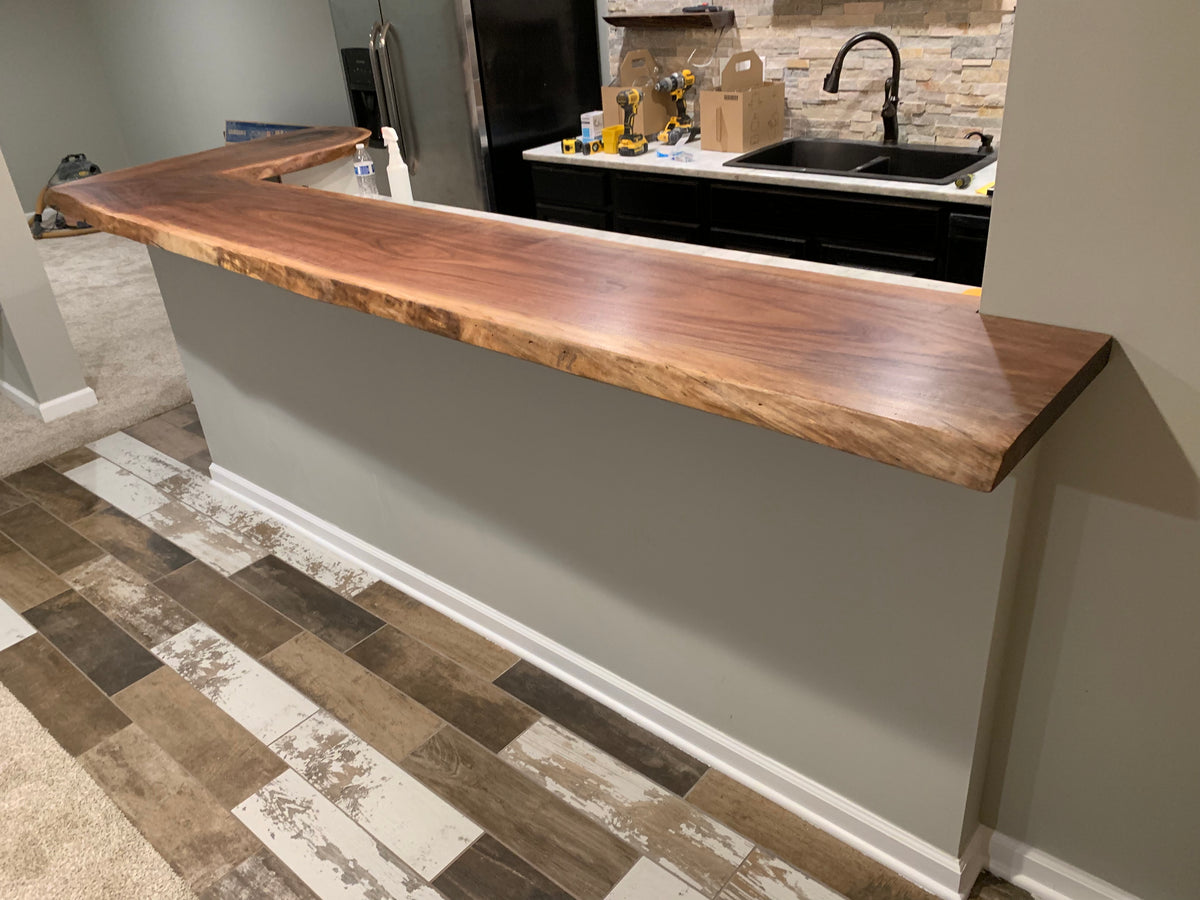 Black Walnut Bar Top 179 - KC Custom Hardwoods